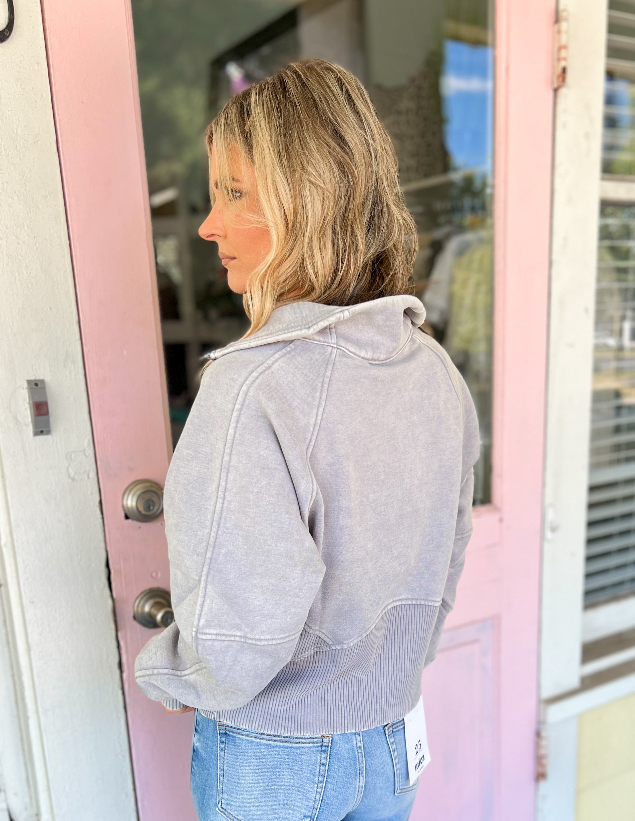 Wondering About the Wind Fleece Pullover - Sleet
