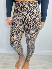 Preppy Pineapple Exclusive Buttery Soft Leggings - Leopard