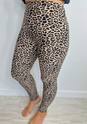 Preppy Pineapple Exclusive Buttery Soft Leggings - Leopard