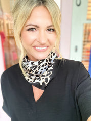 Cheetah Print Silky Scarf