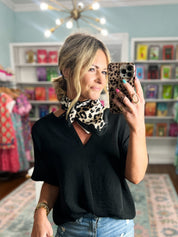 Cheetah Print Silky Scarf