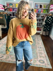 Cutest Pumpkin in the Patch Knit Sweater - Camel