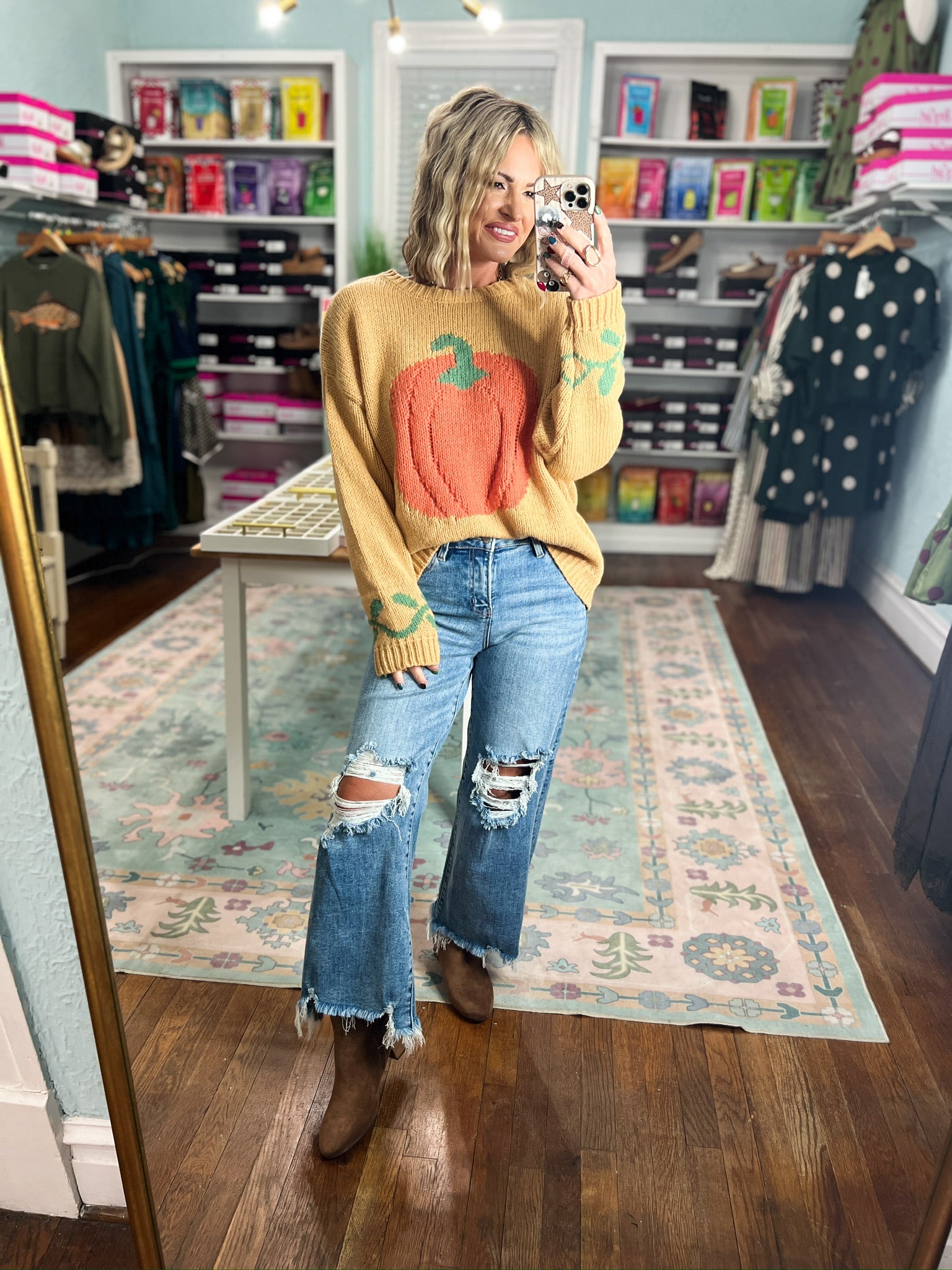 Cutest Pumpkin in the Patch Knit Sweater - Camel