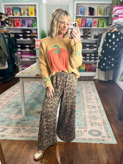Untamed Roar Washed Terry Knit Pants