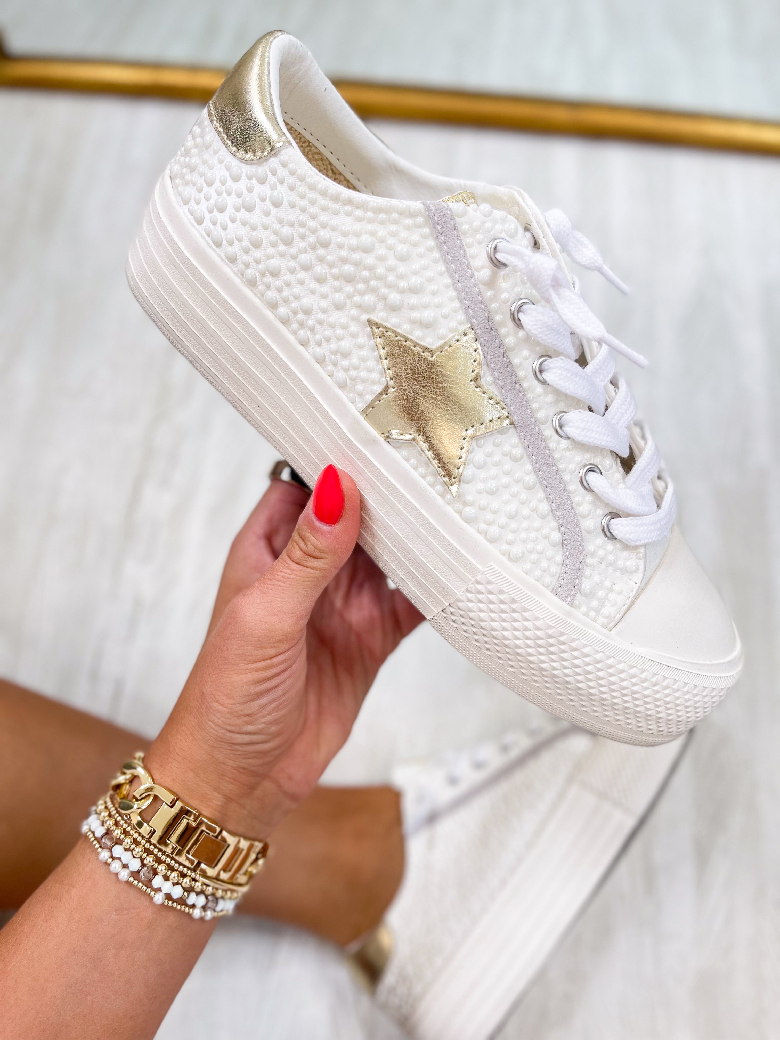 Vintage Havana- Amaze Pearl Stud Sneakers