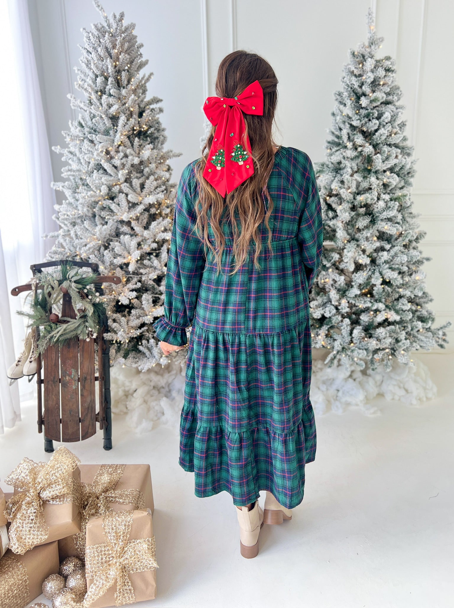 Holiday Toast Maxi Dress - Green Preppy Pineapple Boutique Holiday Toast Maxi Dress - Green Preppy Pineapple Boutique
