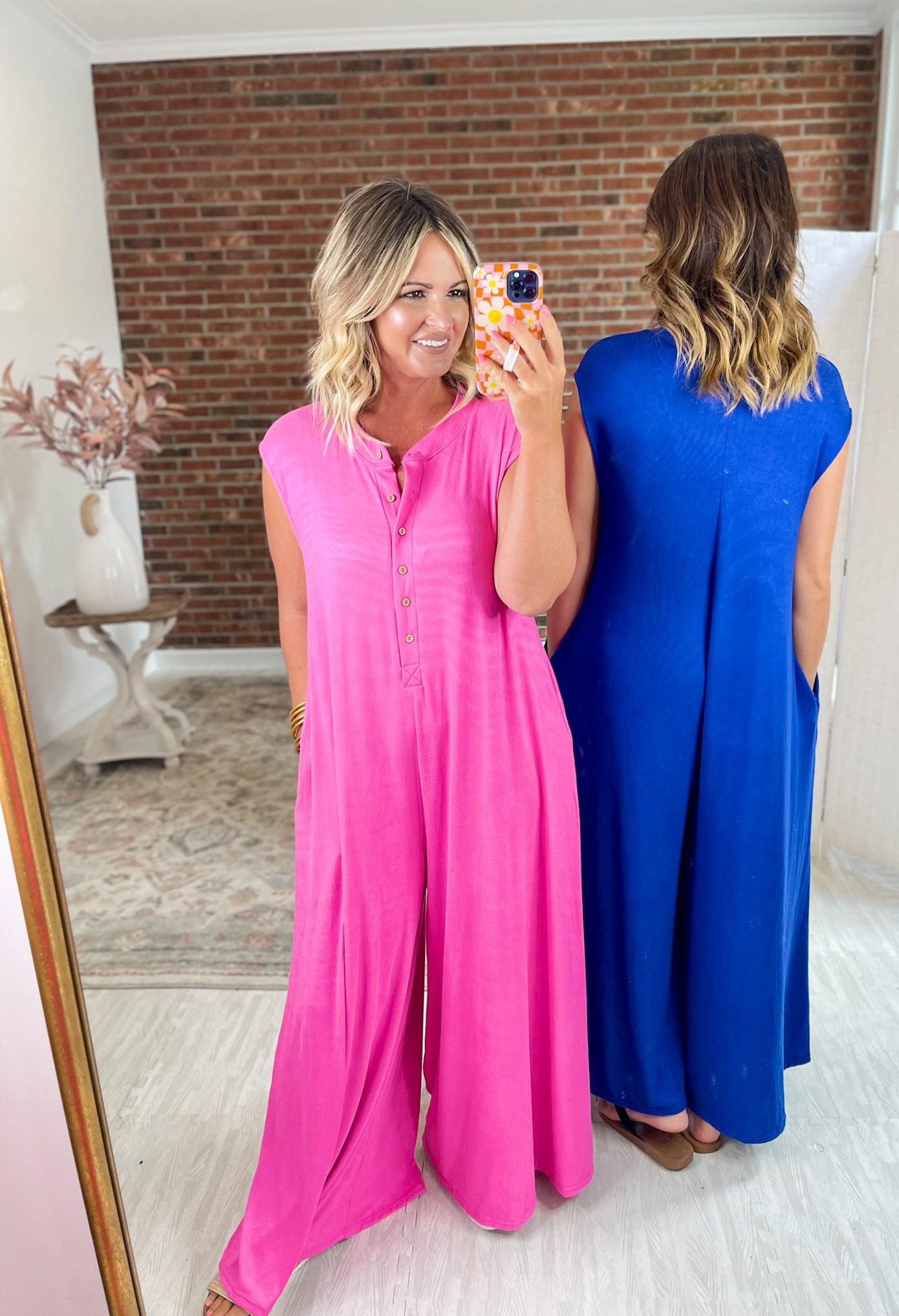 If I Can Dream Knit Jumpsuit - Fuchsia