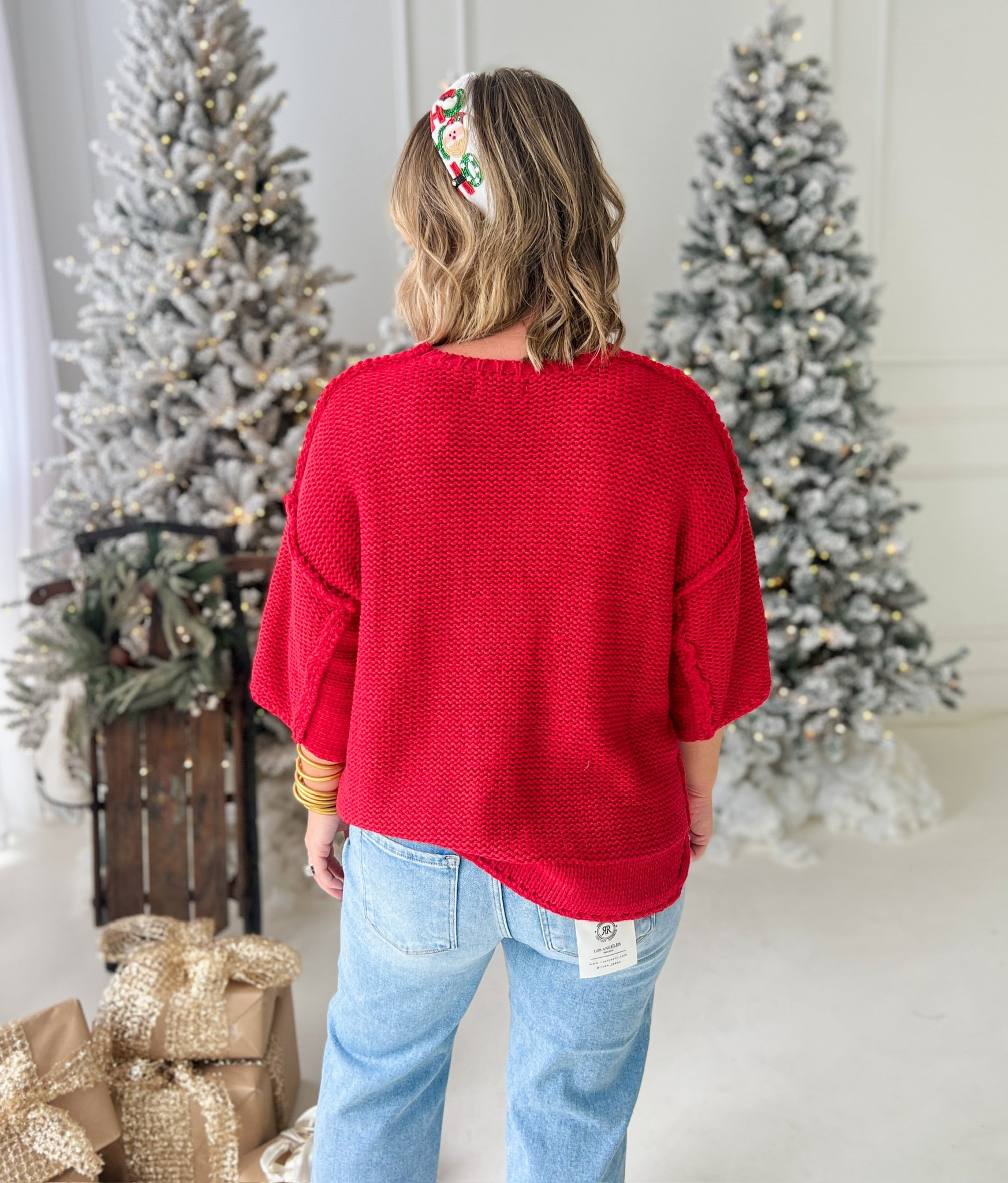 Made You Mine Knit Sweater - Scarlet