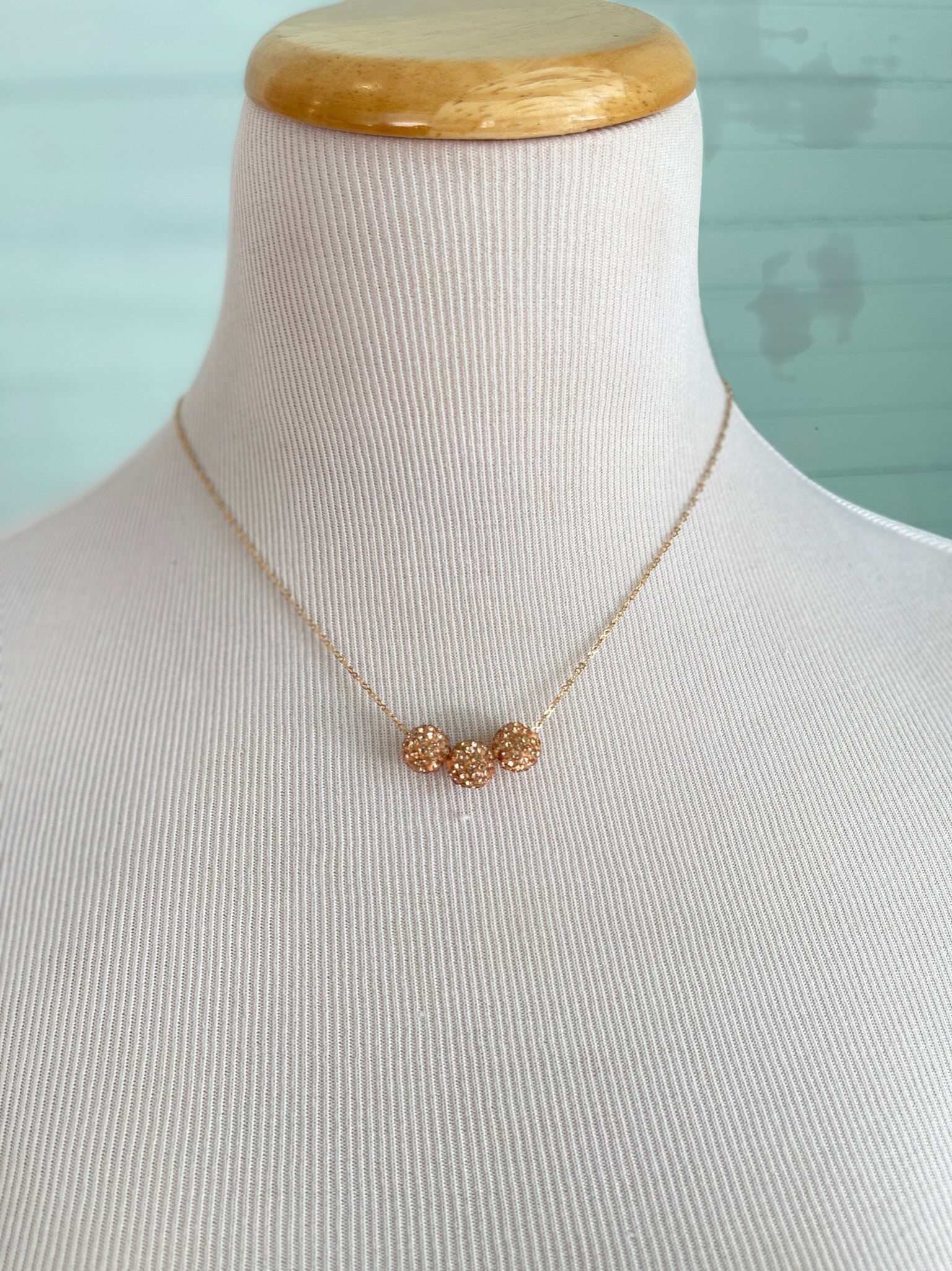 Pave Ball Necklace