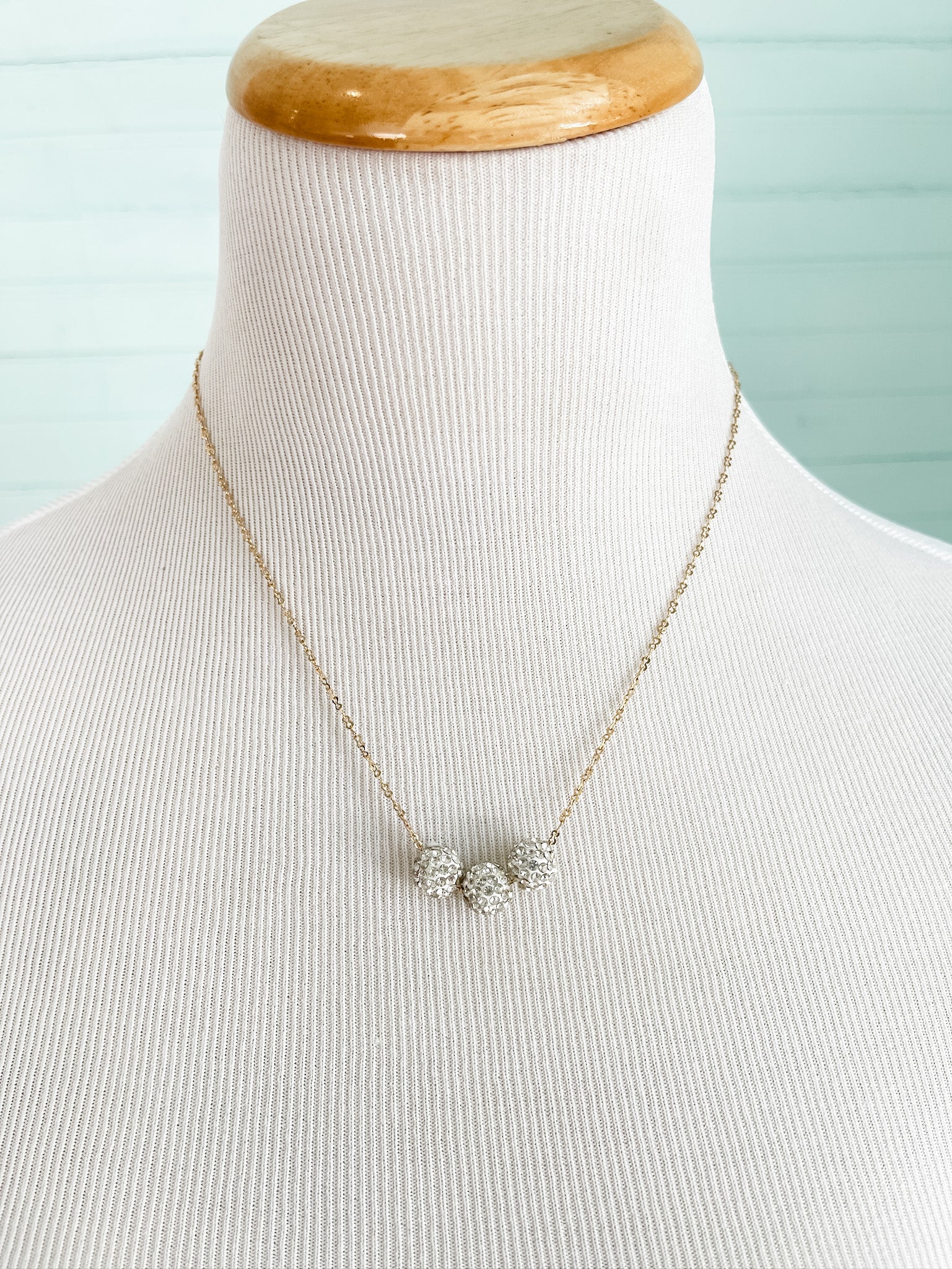 Pave Ball Necklace