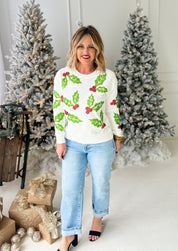 Head to Mistletoe Long Sleeve Top