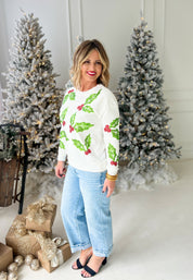 Head to Mistletoe Long Sleeve Top