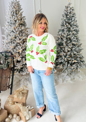 Head to Mistletoe Long Sleeve Top