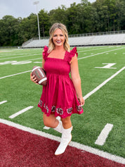 Stewart Simmons University of South Carolina Gamecock Smocked Sequin Dress