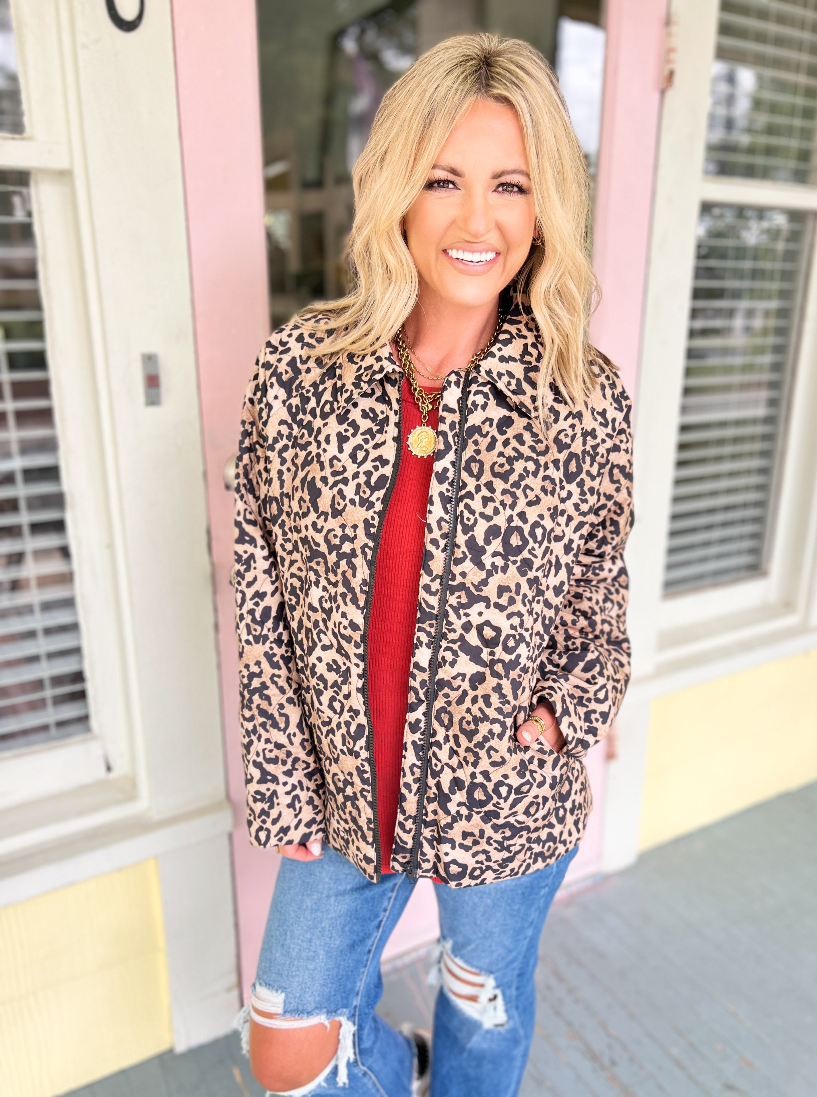 Leopard Love Oversized Jacket