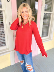 Simple Living Ribbed Top