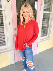 Simple Living Ribbed Top