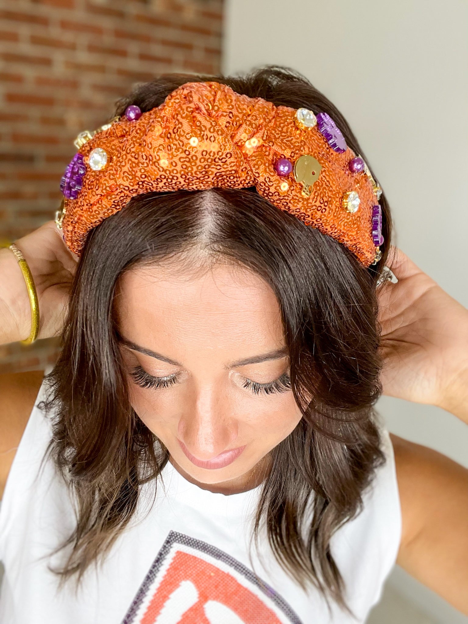 Clemson Game Day Headband - Orange