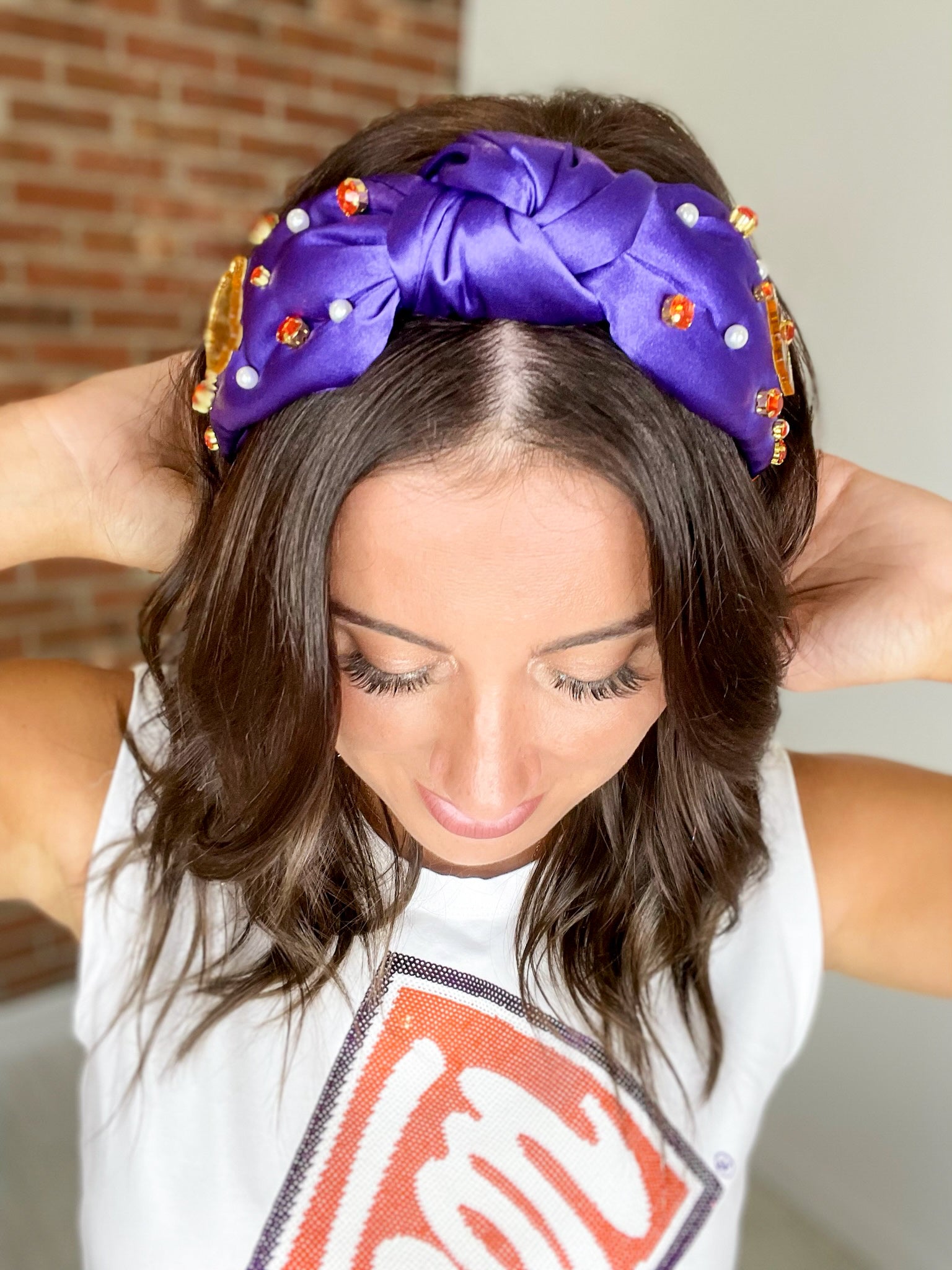 Clemson Game Day Headband - Purple