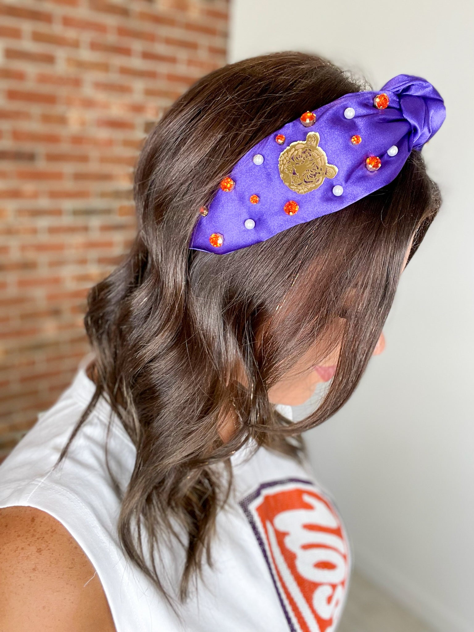 Clemson Game Day Headband - Purple