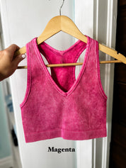 Strong Enough Cropped Racerback Tank