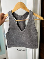 Strong Enough Cropped Racerback Tank