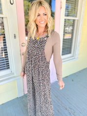 Wild Card Leopard Print Overalls