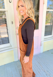 Ultra Soft Corduroy Jumpsuit - Copper