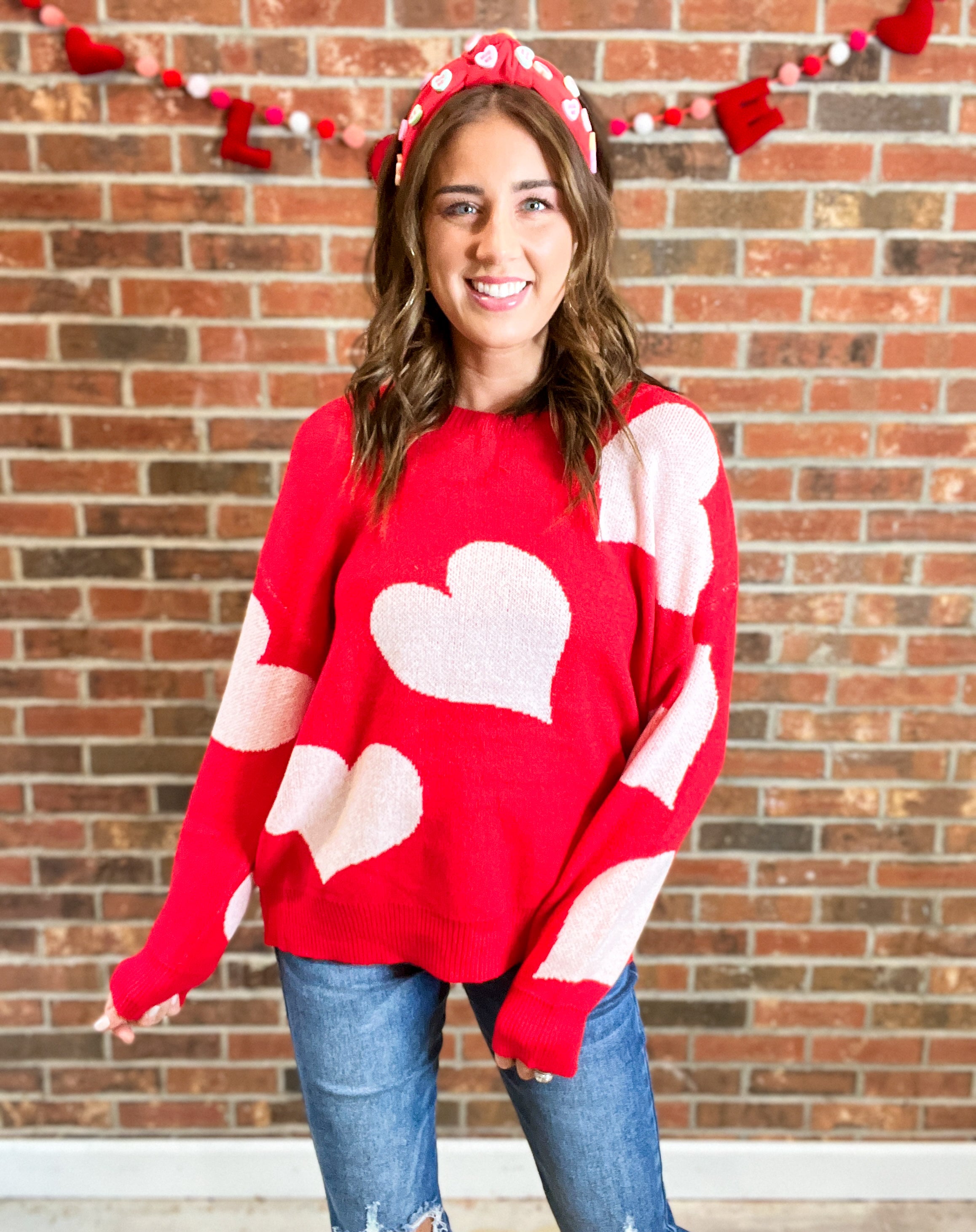 Heart to Heart Sweater Top