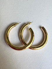 Hollow Hoops - Gold