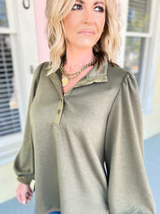 Statement Mock Neck Top
