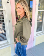 Statement Mock Neck Top