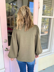 Statement Mock Neck Top