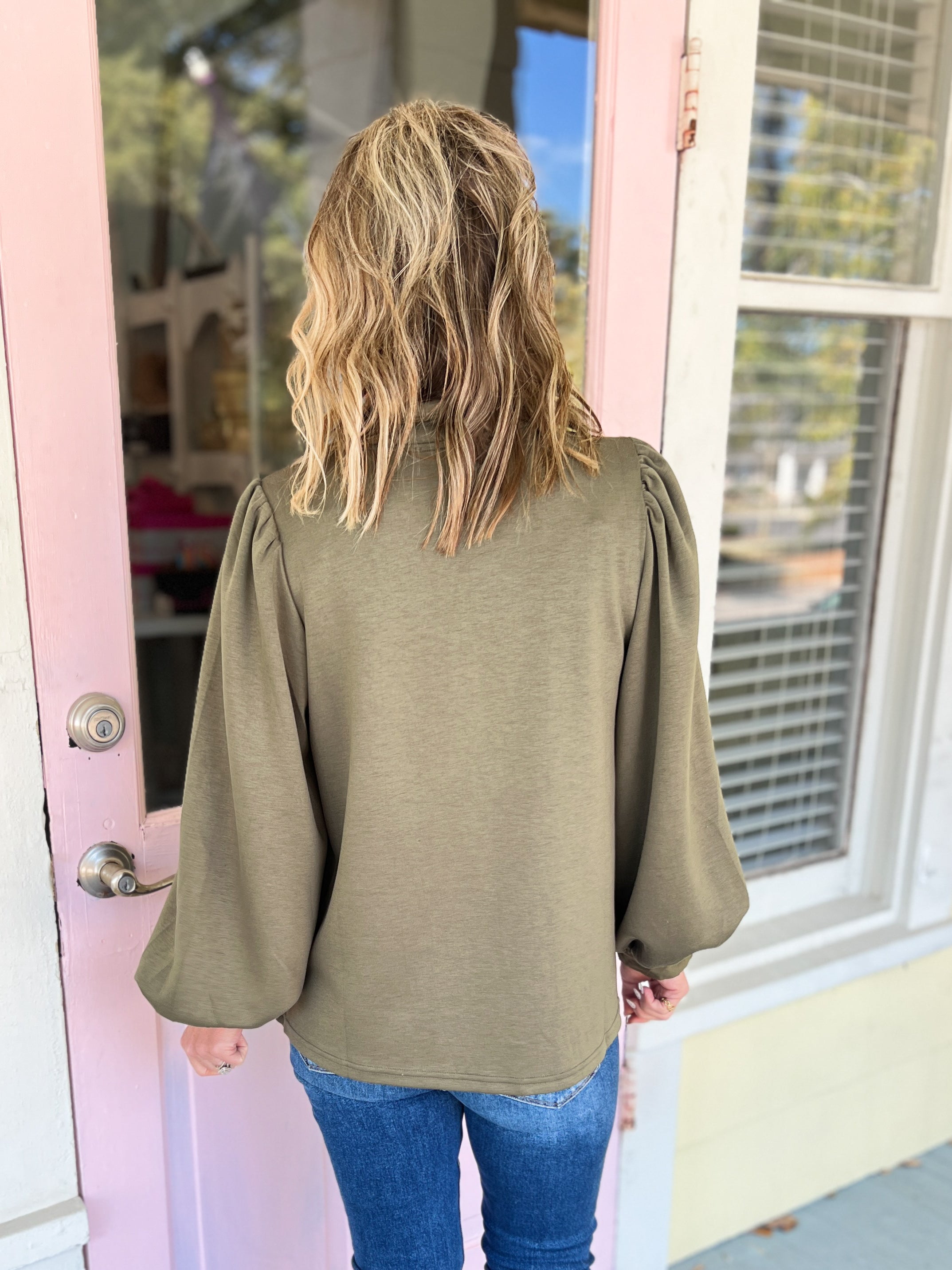 Statement Mock Neck Top