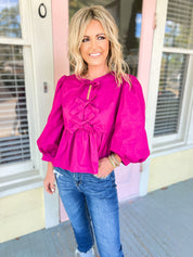 Bold Peplum Top