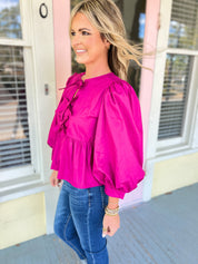 Bold Peplum Top