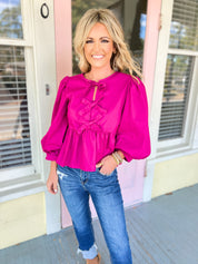 Bold Peplum Top