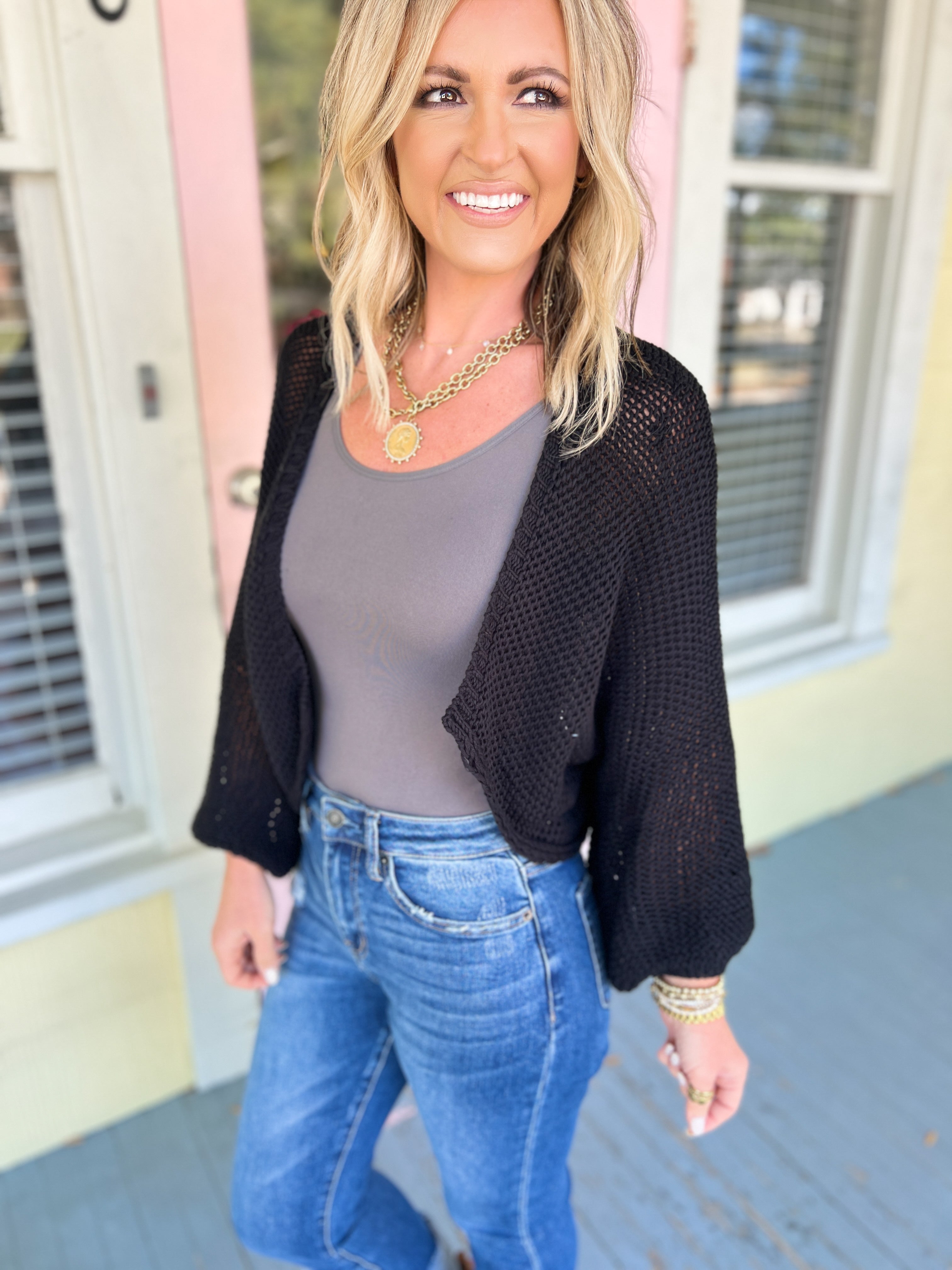 The Last Open Cardigan - Black