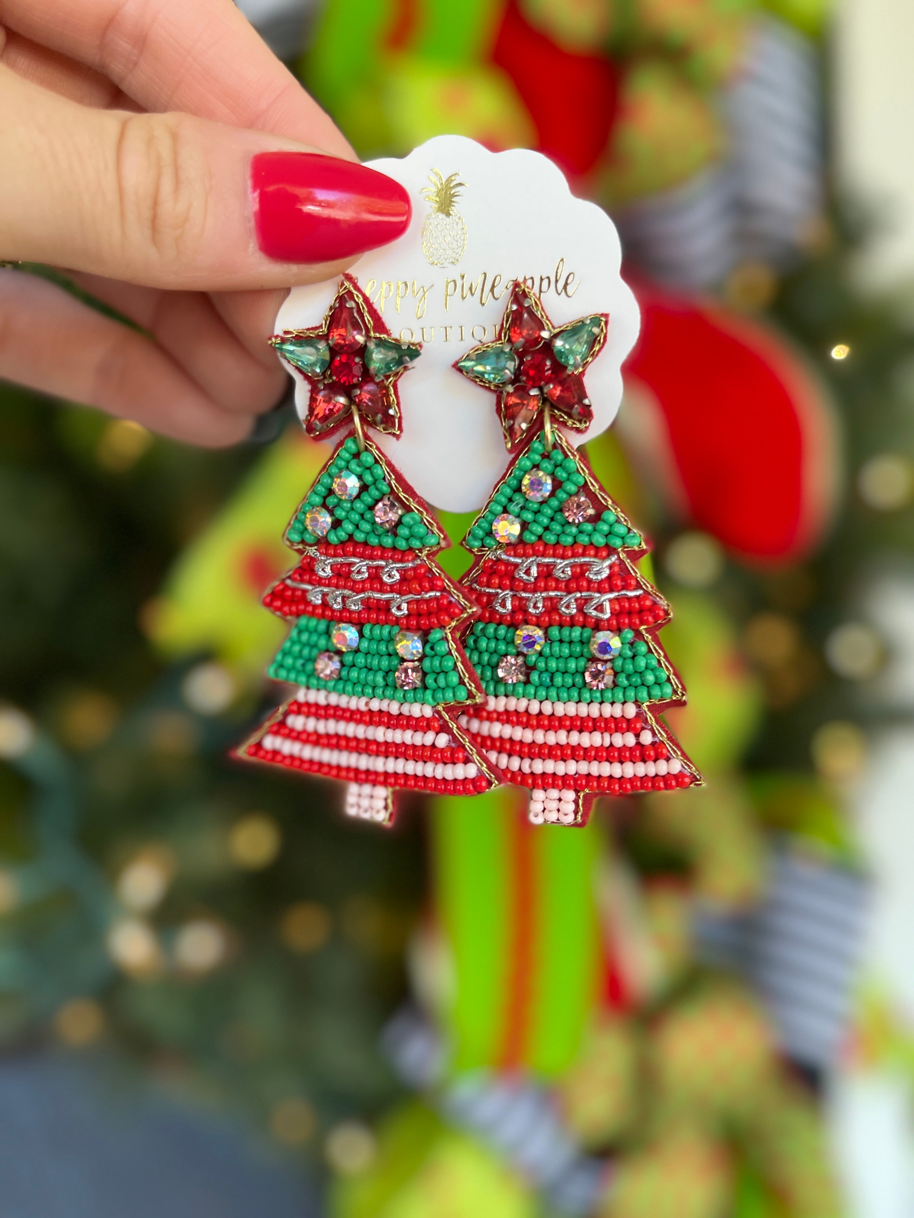 Christmas Tree Earrings