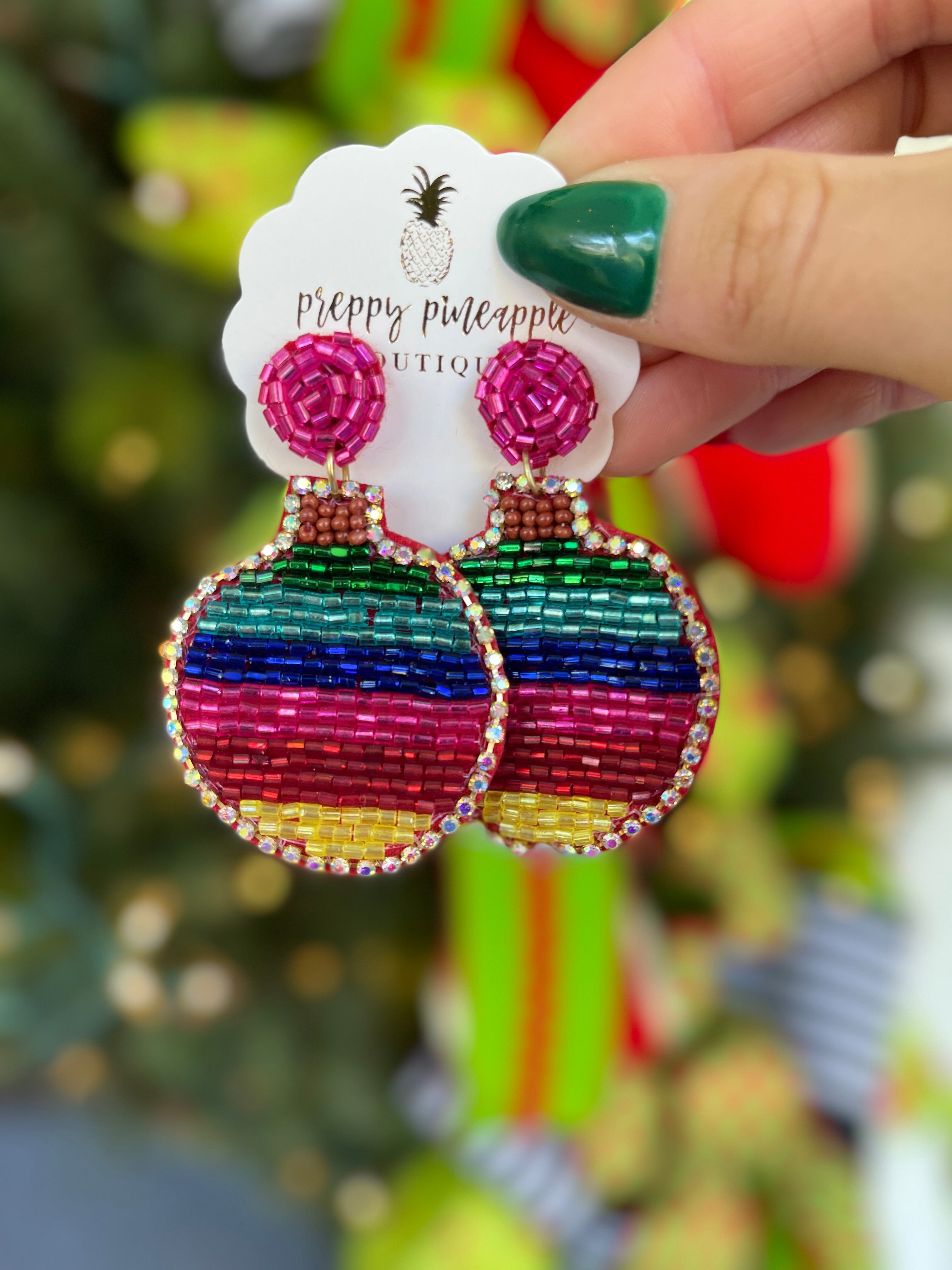 Christmas Ornaments Dangle Earrings