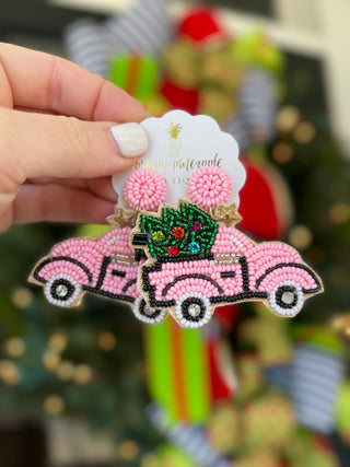 Christmas Tree & Truck Earrings