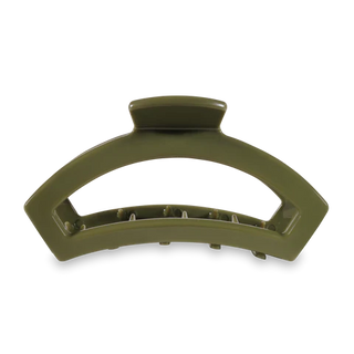 Open Teleties Large Clip - Olive