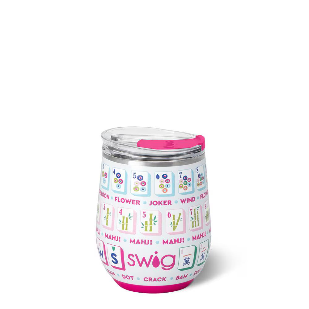 Swig |Stemless Wine Cup 12oz - Mahjong