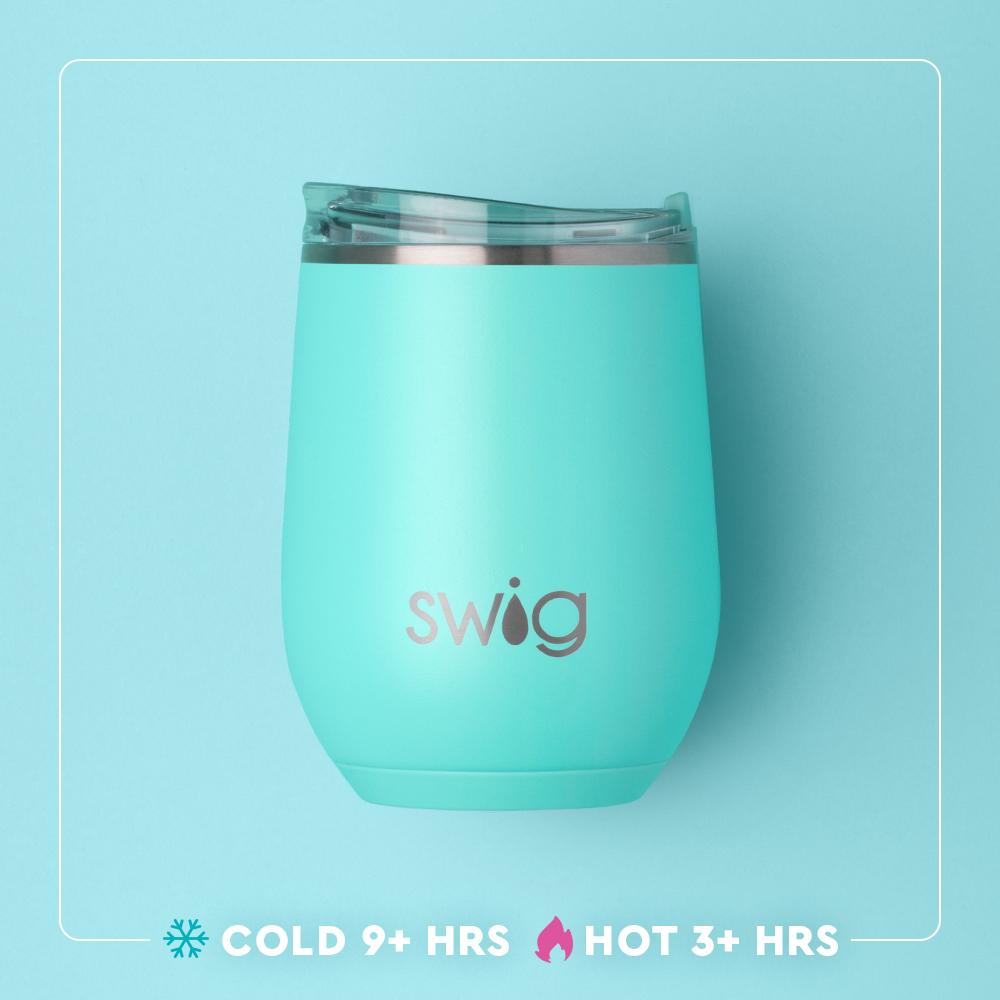 Swig |Stemless Wine Cup 12oz -Christmas Bows