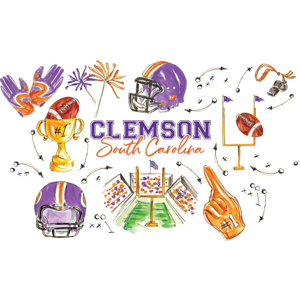 Tailgates in Clemson Frost Flex Cup 20oz (Set of 8)