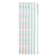 Swig | Reusable Straw Sets - Scrub Life + Aqua Glitter