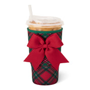 Swig | Medium Iced Cup Coolie - Christmas Plaid