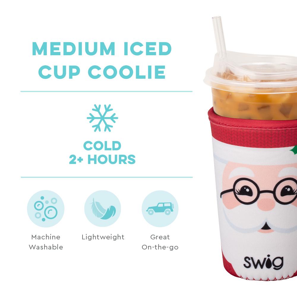 Swig |Medium Iced Cup Coolie - Mr. Claus