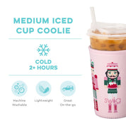 Medium Swig Iced Cup Coolie - Sugar Plum Soldiers