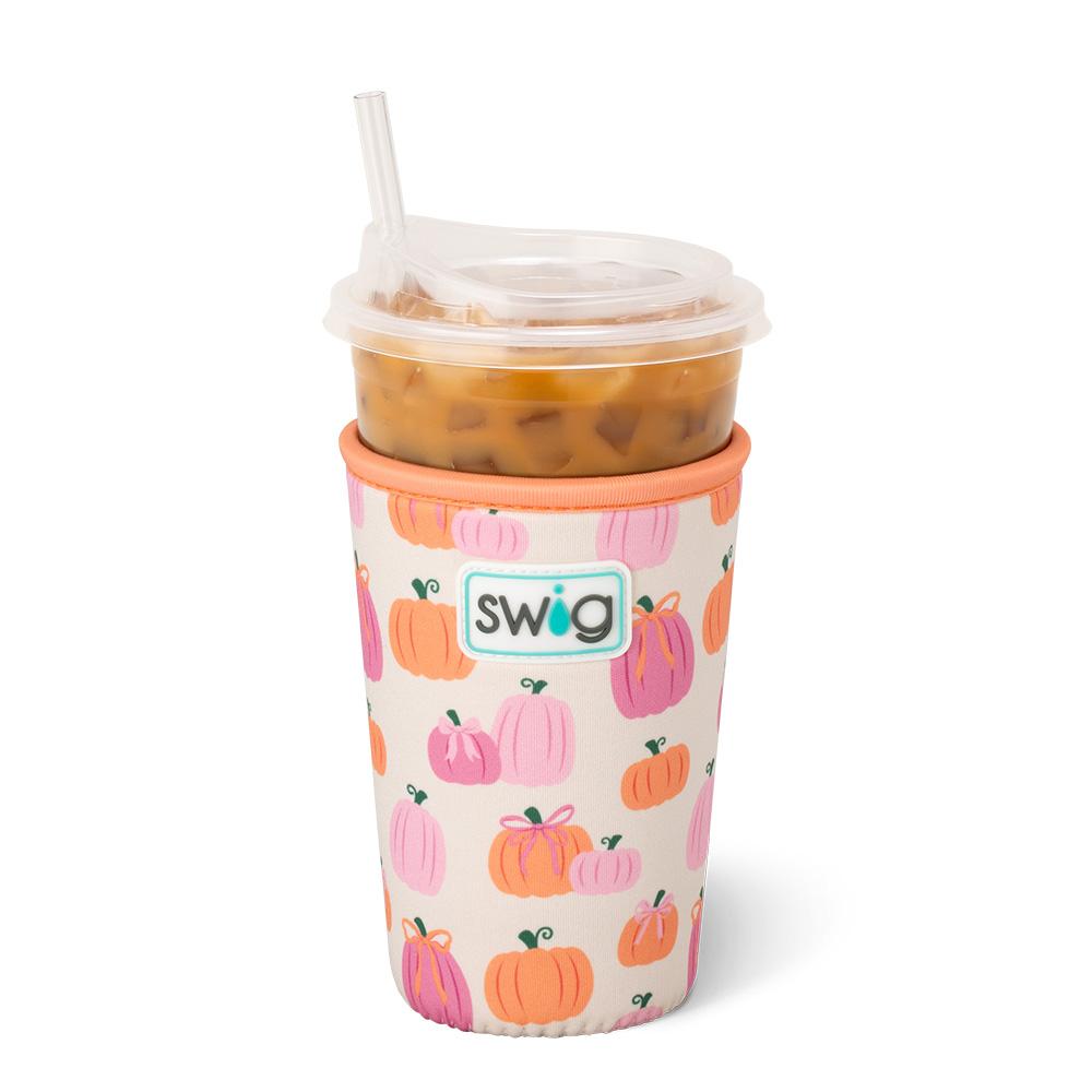 Swig | Iced Cup Coolie - Pumpkins and Bows